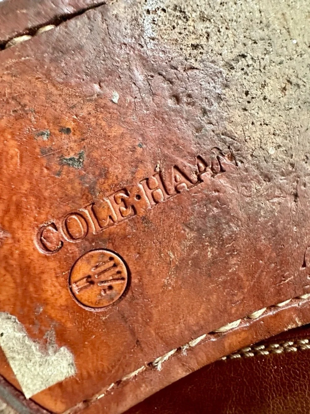 1990s COLE HAAN COUNTRY CAMP MOCCASIN SHOES RED NUBUCK LEATHER BROWN TRIM 11.5M